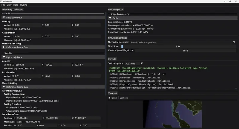 Astrocelerate Simulation